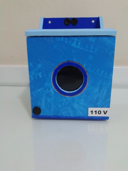 Caixa Porta Sabão em Pó mini máquina jeans